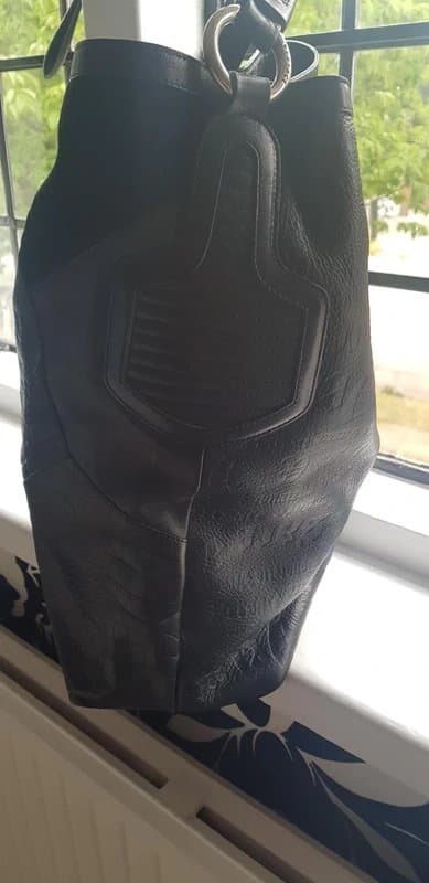 Versace Versace Large Black leather bucket bag
