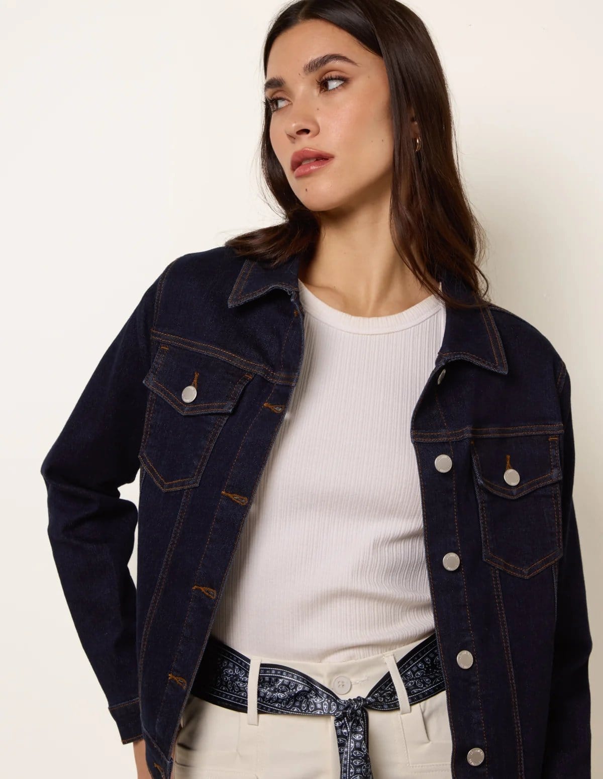 Blue Vanilla Boxy Denim Jacket - 4
