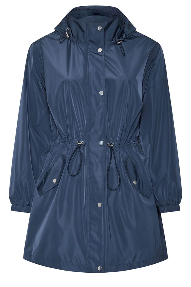 Evans Evans Women's Lightweight Rain Jacket in Mid Navy - 2