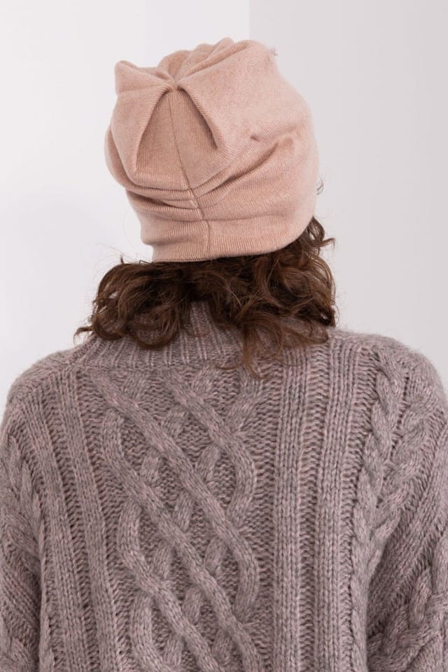 Love Lace Love Lace Women's Warm Cashmere Winter Beanie Hat with Decorative Rhinestones Cozy in Pink - 3