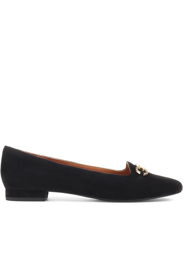 Jones Bootmaker Jones Bootmaker Women's Sienne Leather Snaffle Loafers in Black - 2