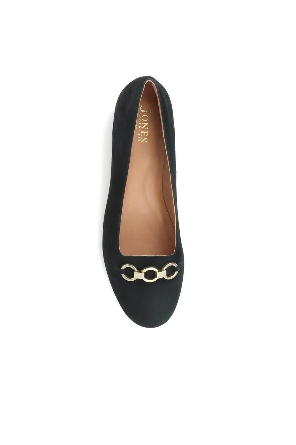 Jones Bootmaker Jones Bootmaker Women's Sienne Leather Snaffle Loafers in Black - 4