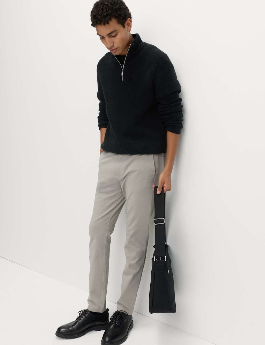 Marks & Spencer M&S The Ultimate Skinny Fit Stretch Chinos Pebble