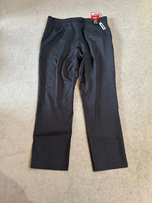 George Black Pinstripe Suit Trousers
