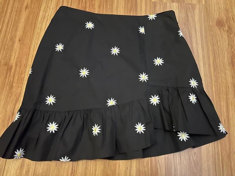 Never Fully Dressed Never Fully Dressed Black flower skirt