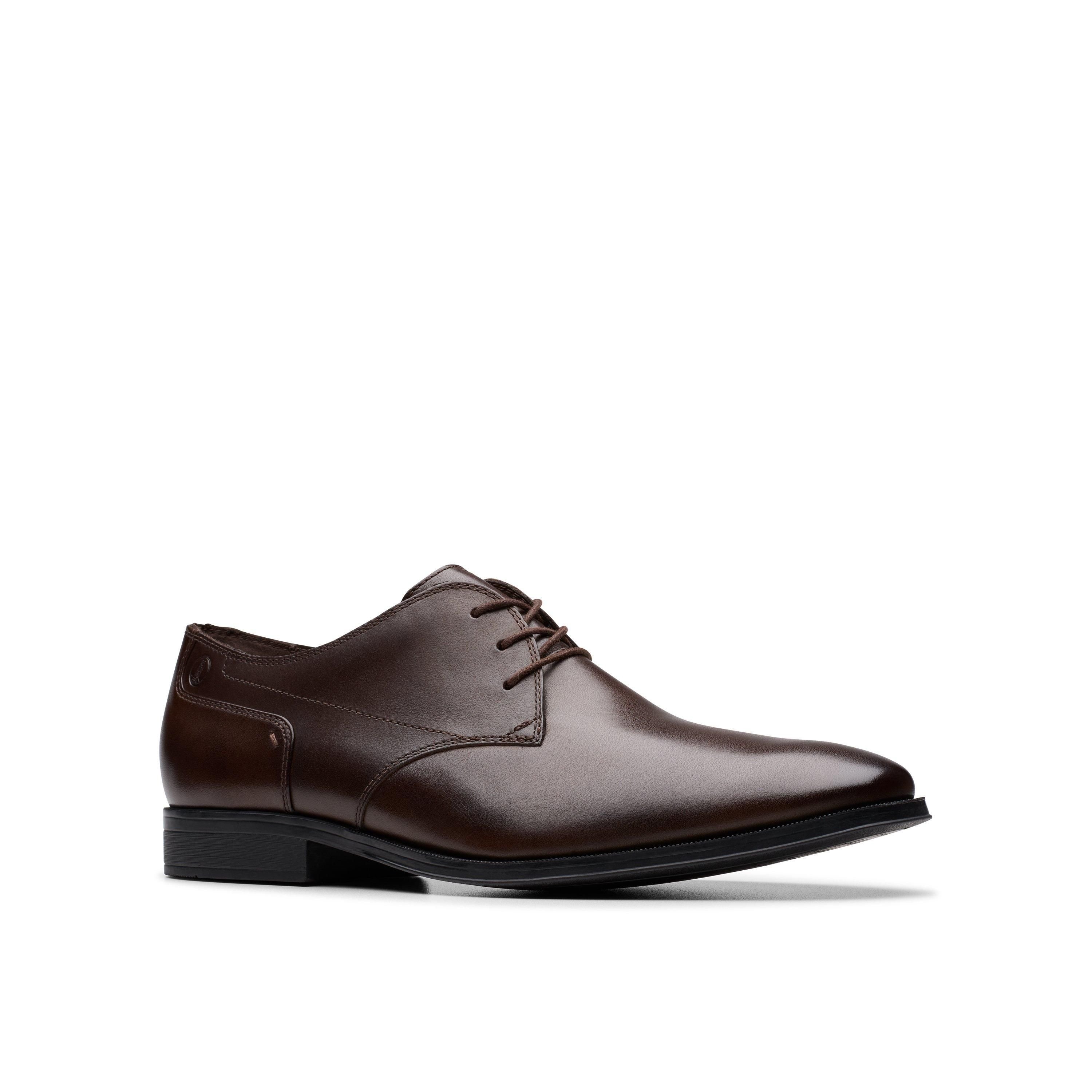 Clarks Clarks Men's Paulton Lace Brown Derby Shoes, Lace Up - 4
