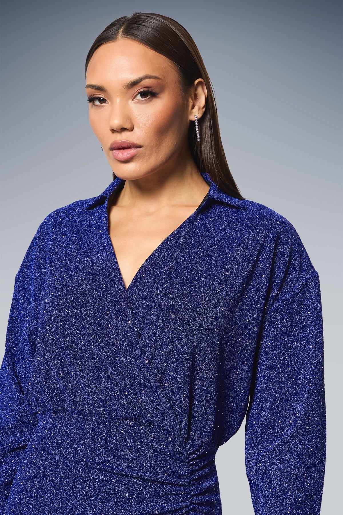 Debenhams Debenhams Women's Hot Fix Jersey Shirt Dress in Blue - 4