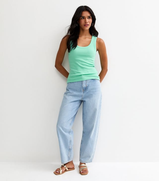 New Look Women's Turquoise Wide Trim Scoop Vest Top New Look - 3