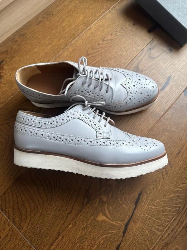 ASOS ASOS grey leather brogues