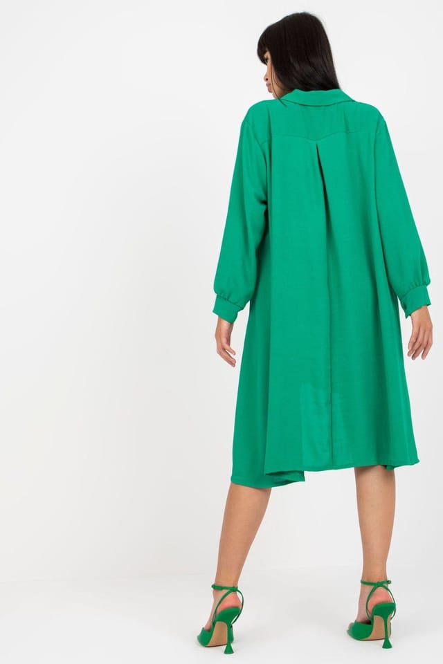 Love Lace Love Lace Women's Everyday to Evening Asymmetrical Hem Dress in Green - 3