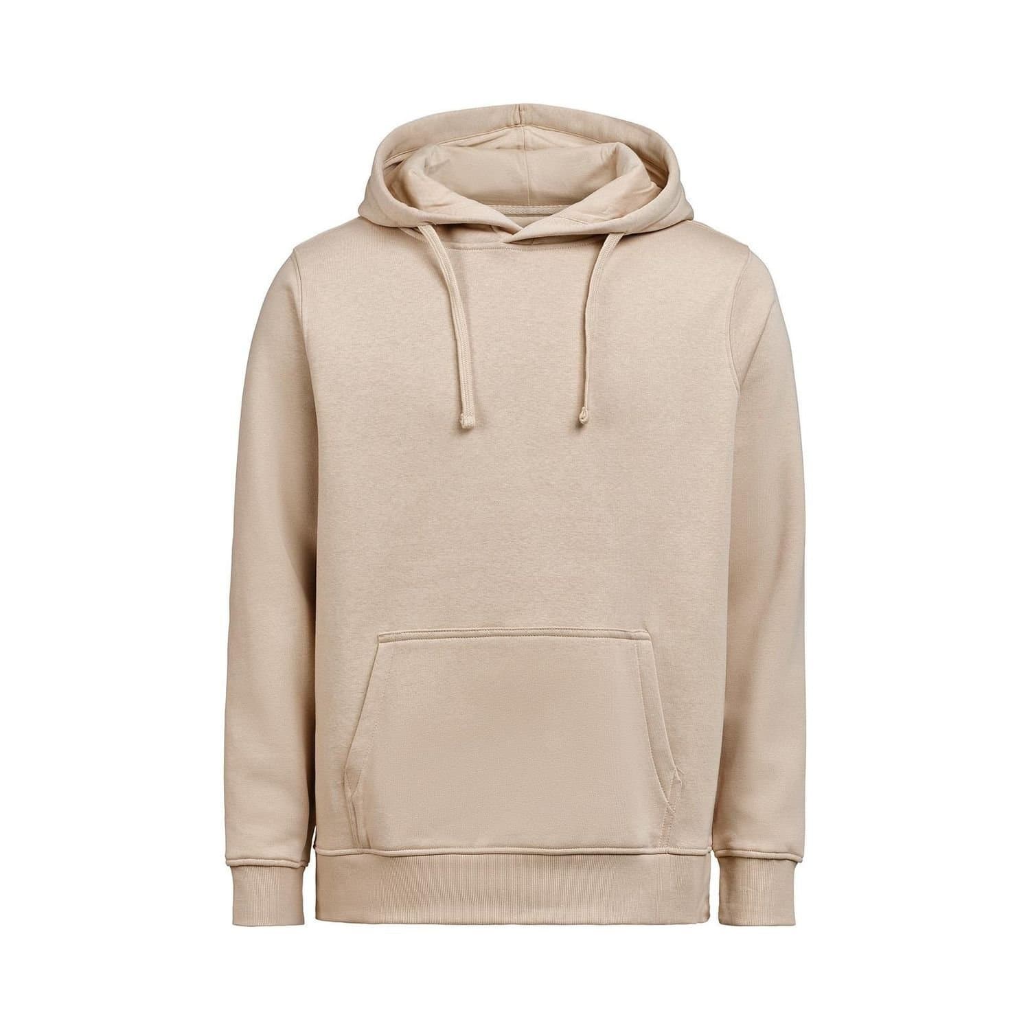 Untagged Movement Untagged Movement Men's Cotton Blend Regular Hoodie in Light Brown