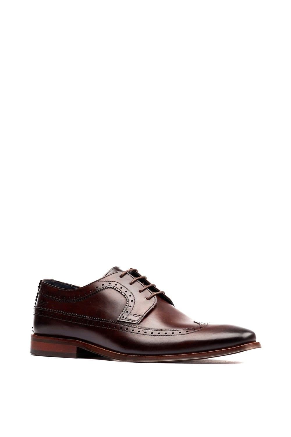 Base London Base London Men's Havisham Plain Toe Derby Shoe in Brown