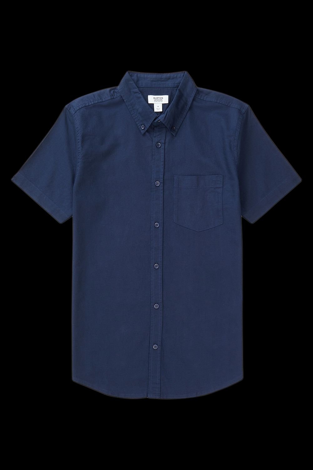 Burton Burton Men's Navy Short Sleeve Oxford Shirt - 4