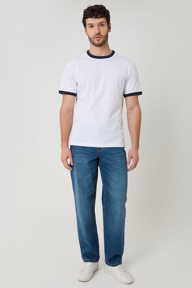 Threadbare threadbare Men's 2-Pack Cotton Ringer T-Shirts in Navy - 3