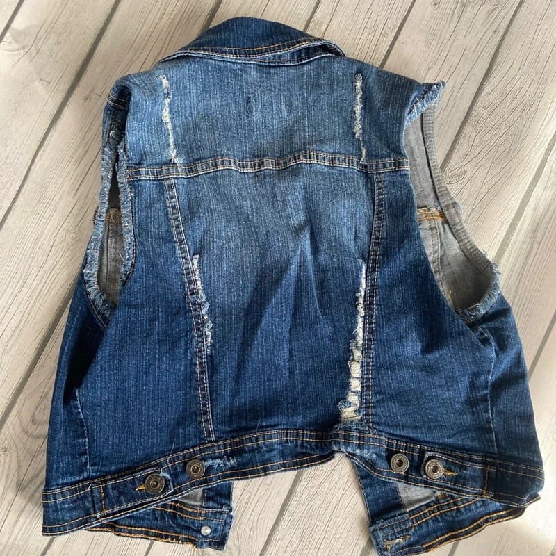 New Look Distressed Denim vest