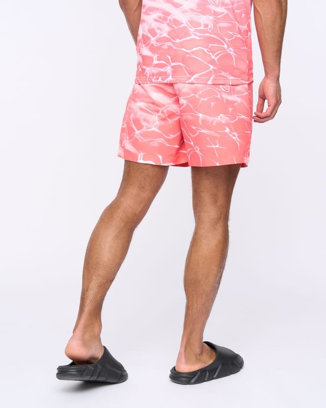 Henleys Henleys Men's Henpool Swim Shorts in Coral - 3