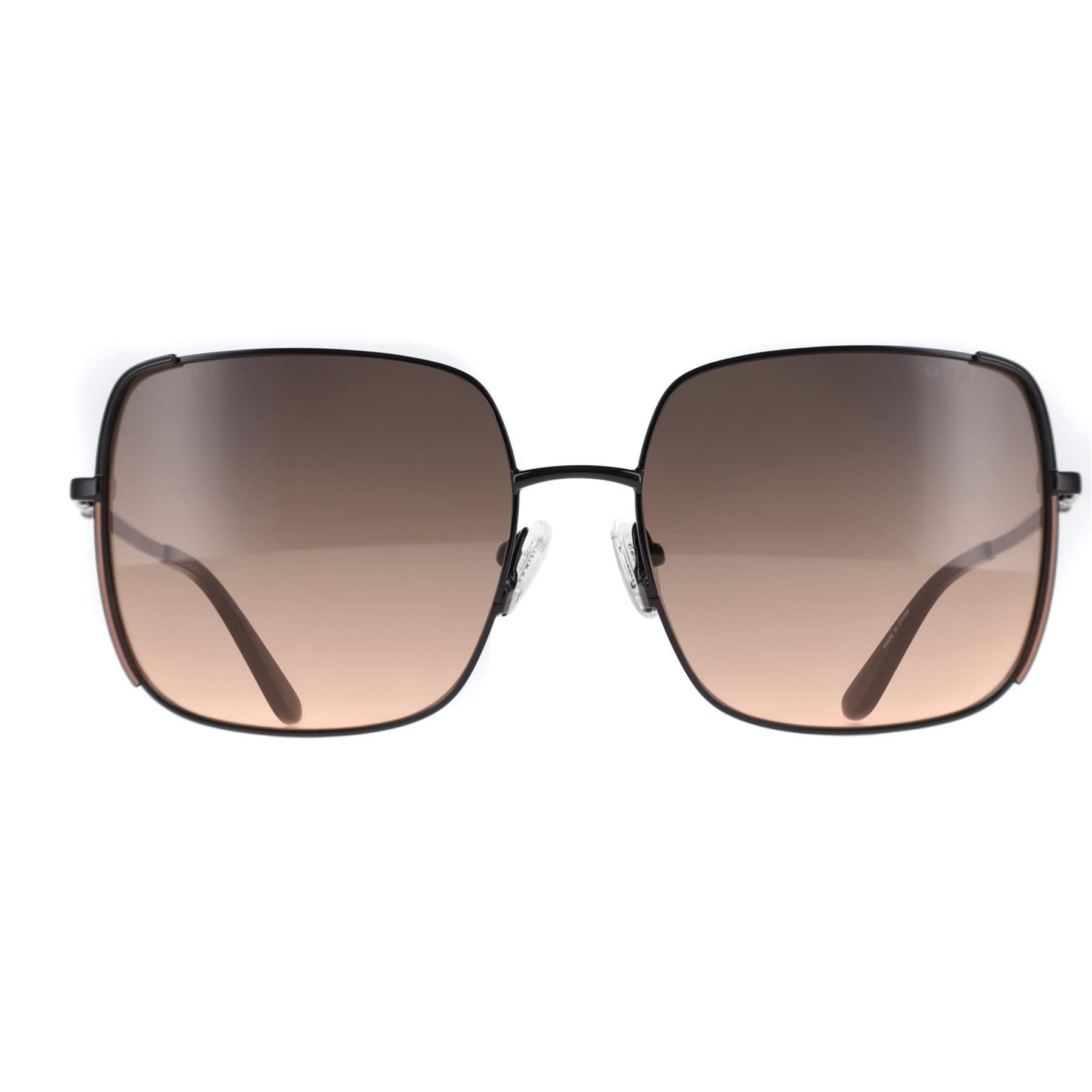 Guess Guess Women's Rectangle Shiny Black Grey Gradient GU00194
