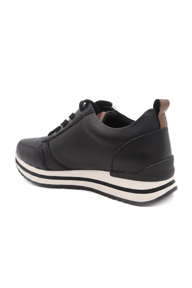 Pavers Pavers Women's Zip-Up Laced Trainers in Black - 3