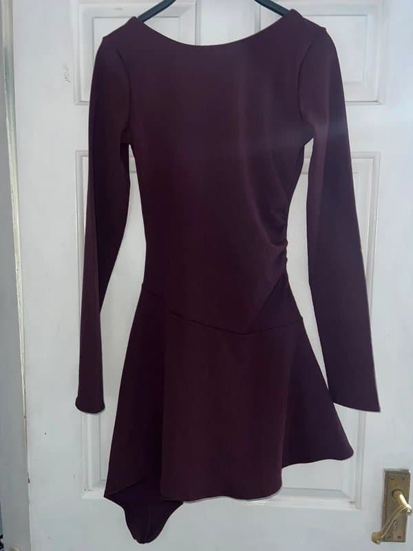 Bershka Zara evening dress burgundy medium