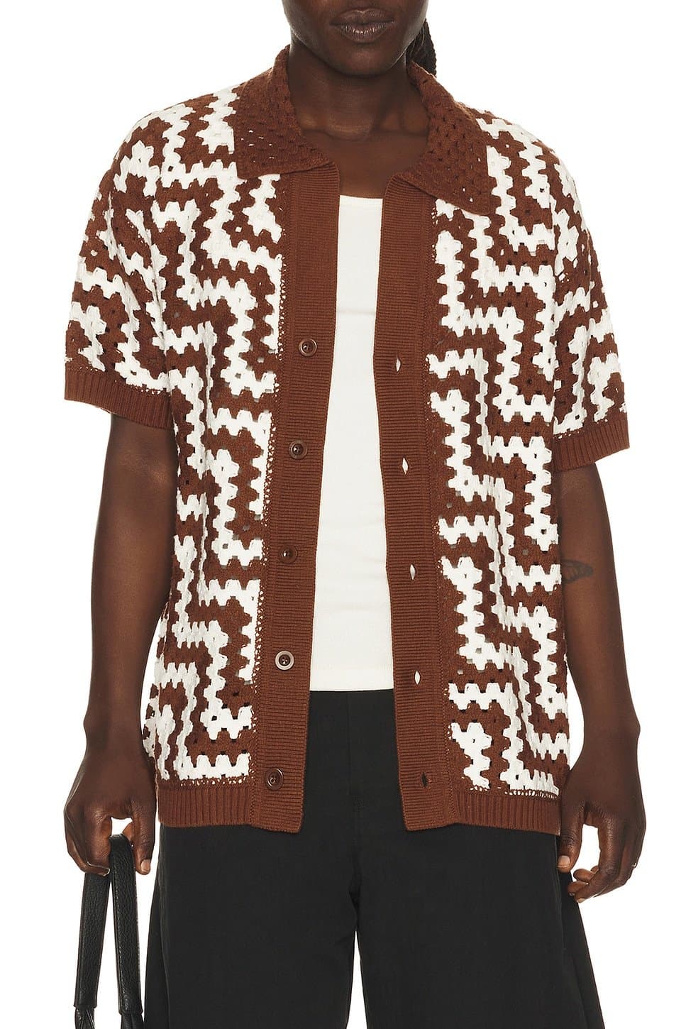 revolve Pinto Cotton Crochet Cardigan