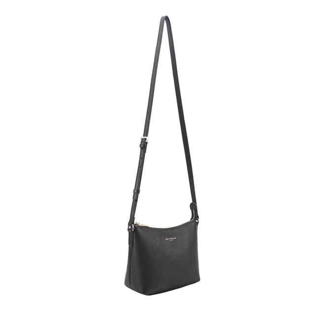 Paul Costelloe Paul Costelloe Women's Denia Leather Cross Body Bag in Jet Black - 3