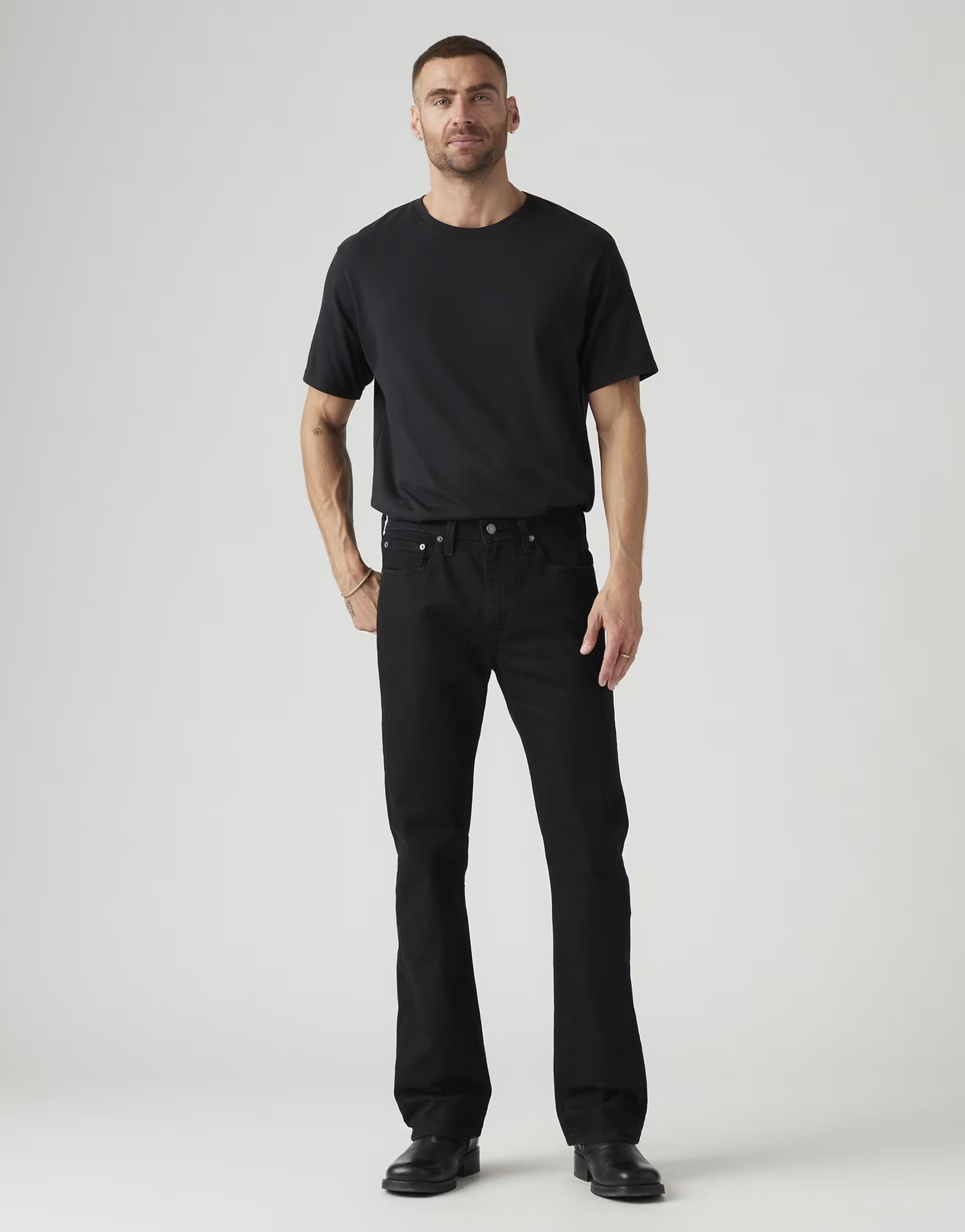 ASOS Levi's 527™ slim bootcut jeans in black