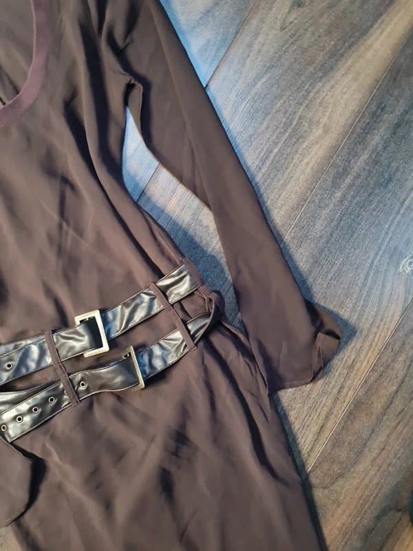 ASOS Asos dark brown lined Chiffon belted maxi dress 8 new