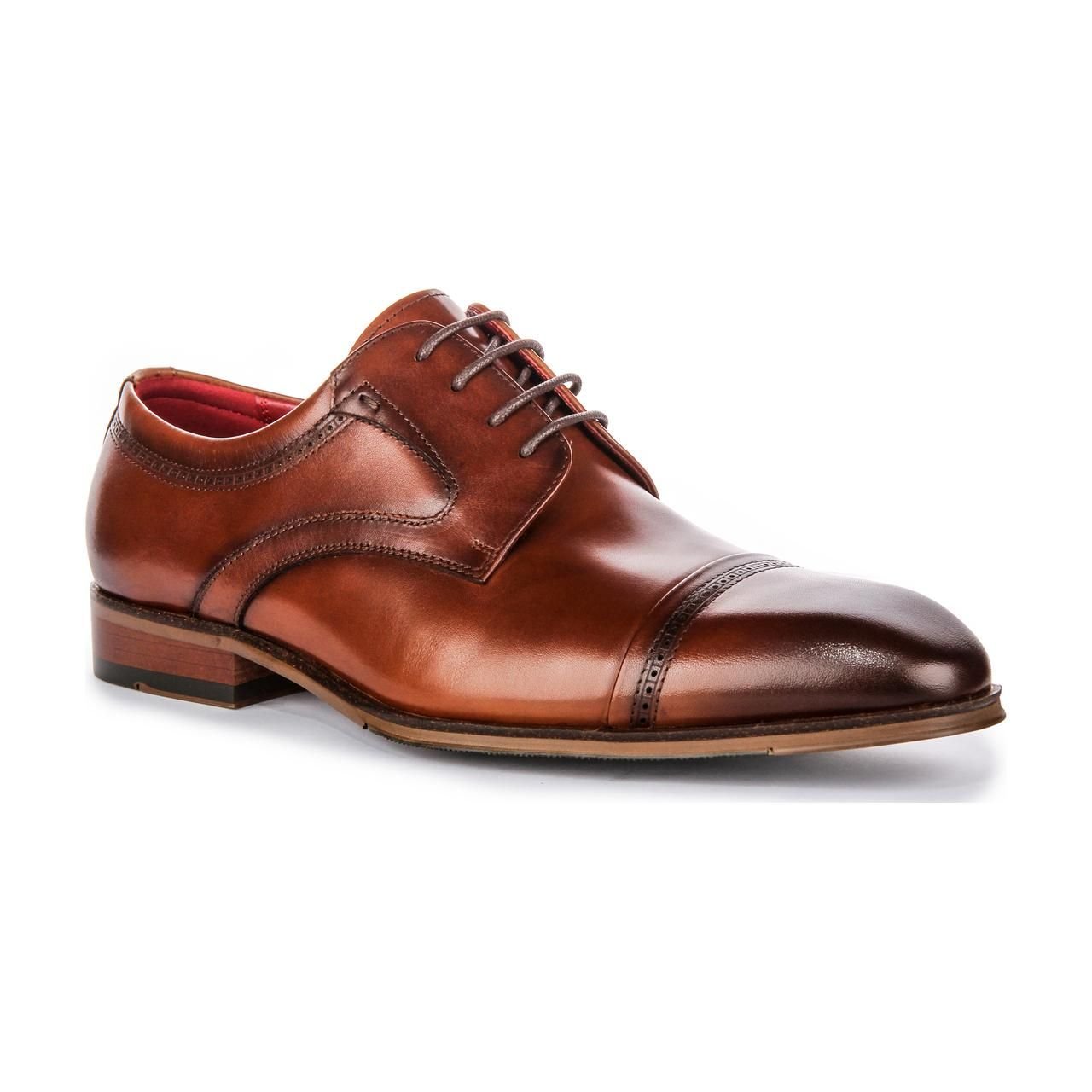 JUSTINREESS ENGLAND JUSTINREESS ENGLAND Men's 'Everett' Leather Shoes in Tan - 4