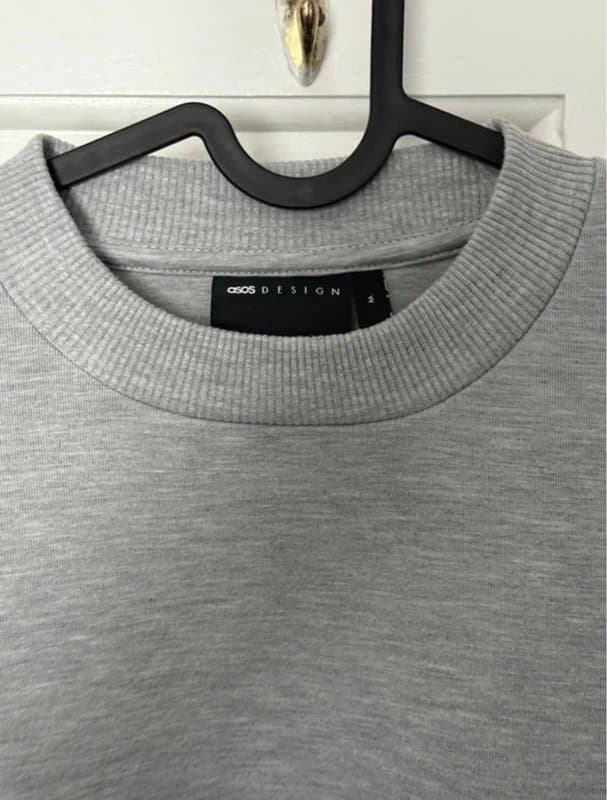 ASOS Design Men’s Asos Design sweatshirt - Grey Marl - Medium - Brand New