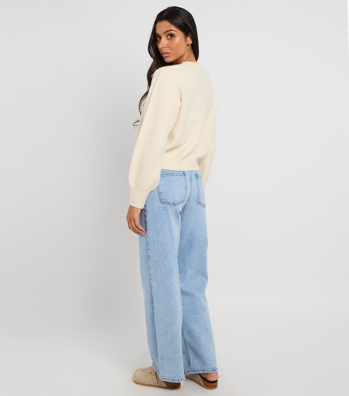 Urban Bliss Women's Cream Floral Embrroidery Jumper Urban Bliss New Look - 4