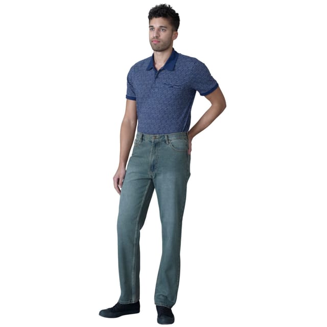 Duke Clothing Duke Clothing Men's Rockford Comfort Fit Jeans in Mid Blue - 3