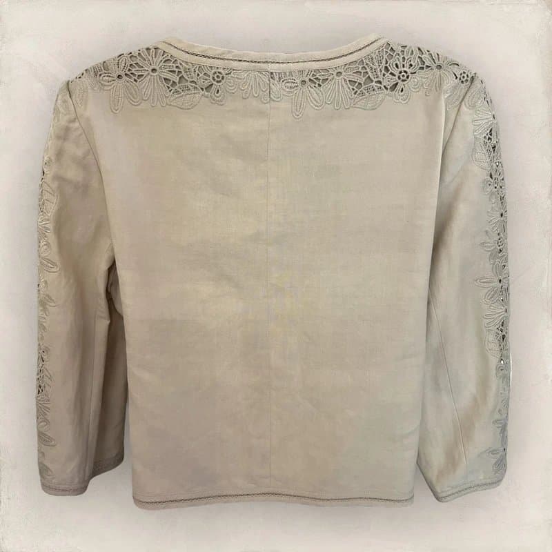 Gerry Weber Gerry Weber Womens Silk & Linen Short Lace Jacket UK 14