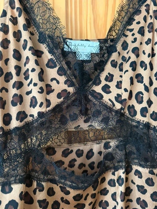 Never Fully Dressed Never fully dressed leopard print lace dress