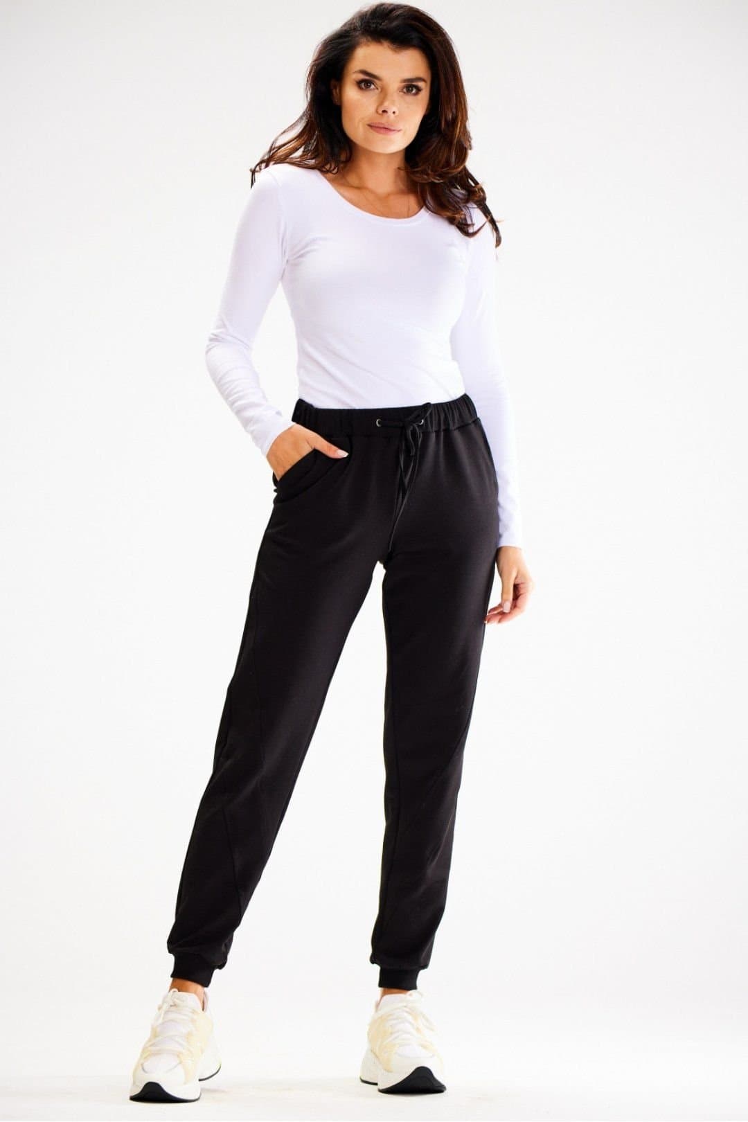 Love Lace Love Lace Women's Loose Tracksuit Trousers With Stitch Detail in Black