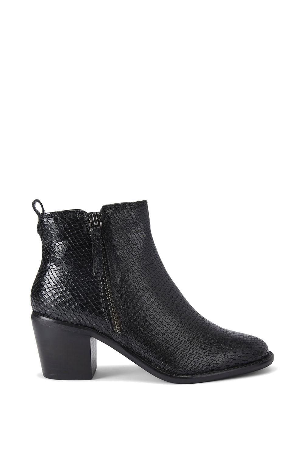 Carvela Carvela Women's 'Secil' Leather Lizard Print Boots in Black - 2