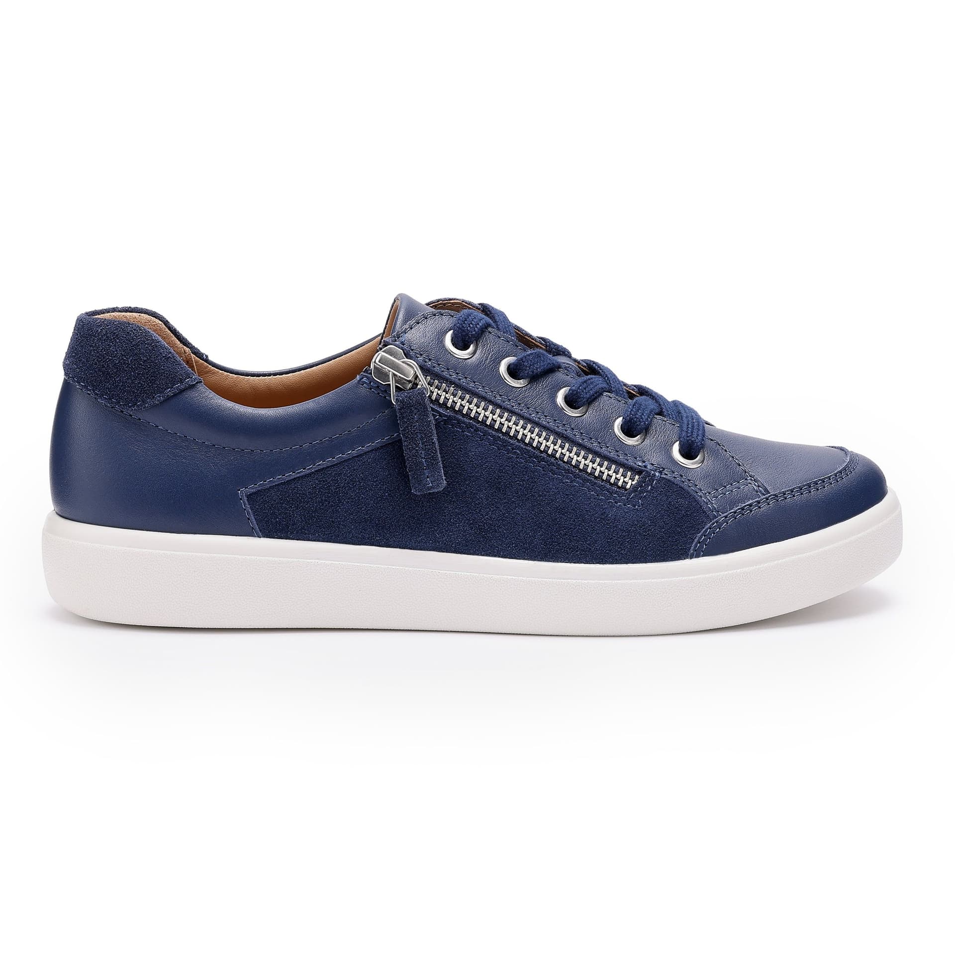 Hotter Hotter Navy Leather Trainers for Women
