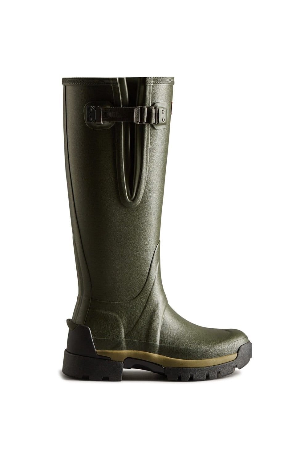 Hunter Hunter Women's Dark Green 'Balmoral Adjustable Neoprene Lined' Wellington Boot - 1