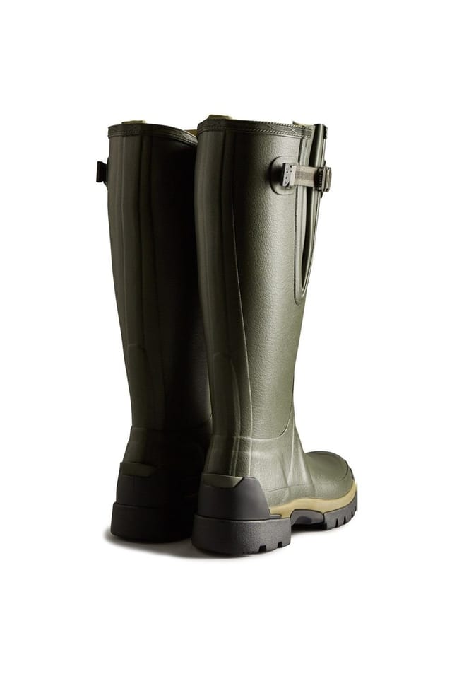 Hunter Hunter Women's Dark Green 'Balmoral Adjustable Neoprene Lined' Wellington Boot - 3