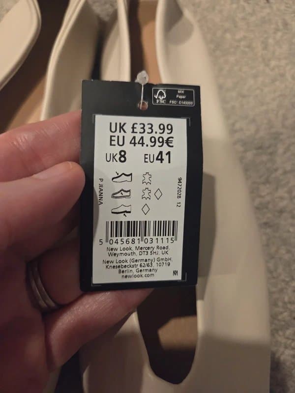 New Look New Look leather ballet shoes pumps size 8 41 brand new with tags rrp £34