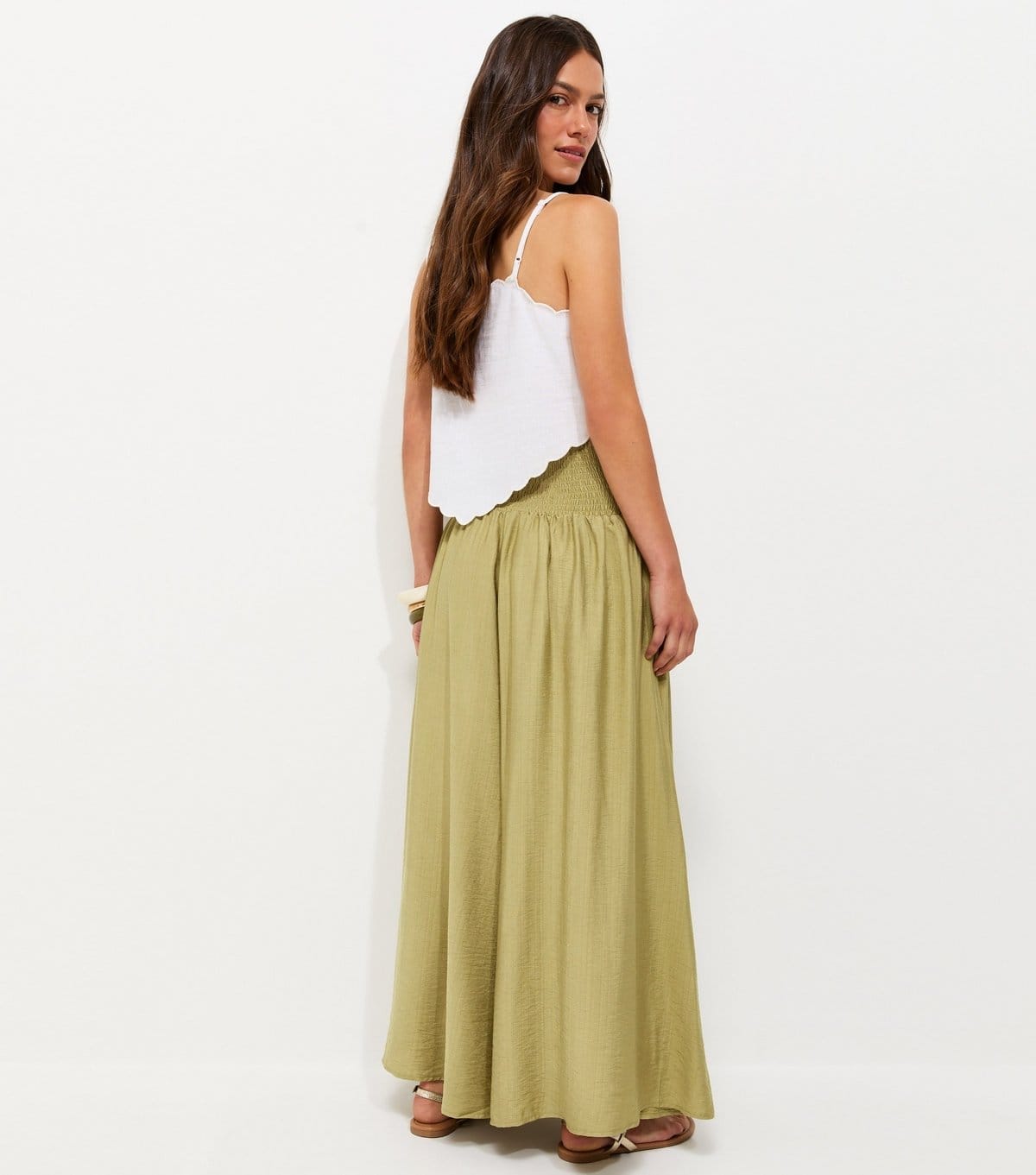 New Look Women's Petite Light Khaki Palazzo Wide Leg Trousers New Look - 4