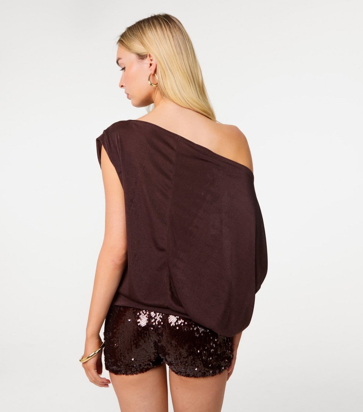 Pink Vanilla Women's Dark Brown Off Shoulder Top Pink Vanilla New Look - 4