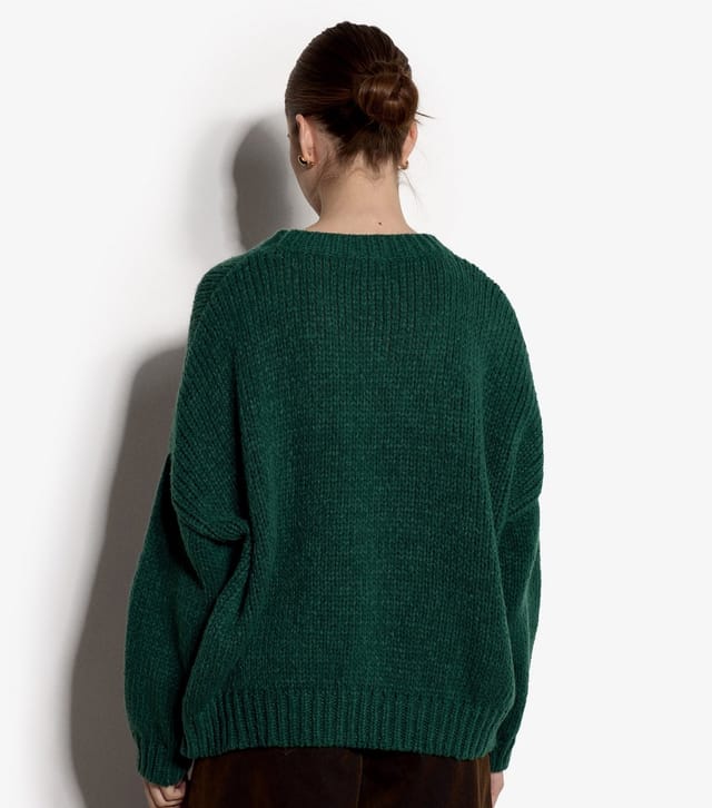Apricot Women's Green Embroidered Daisies Jumper Apricot New Look - 3