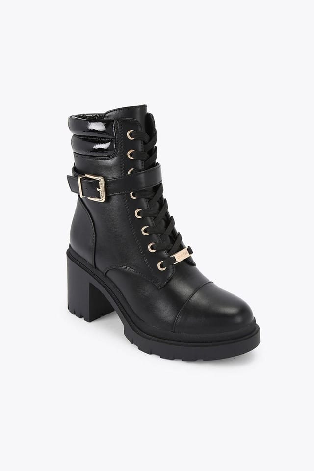 Carvela Carvela Women's 'Boulder Heeled Lace Up' Boots in Black - 2