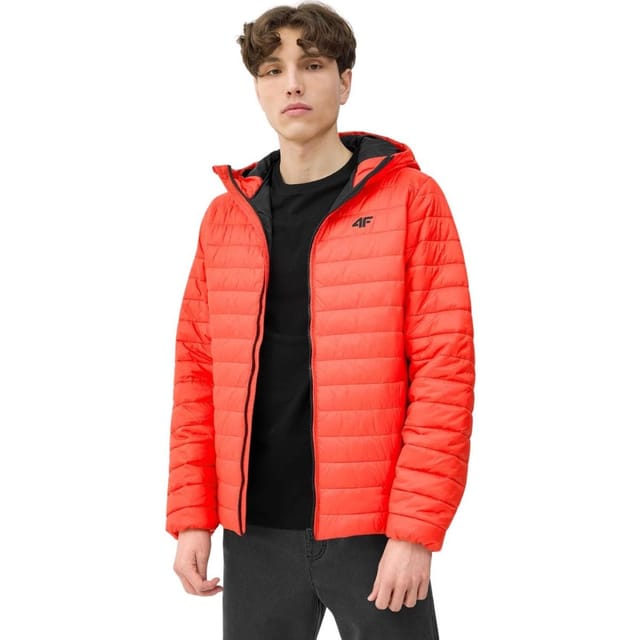 4F 4F Men's Synthetic Down Jacket in Orange - 3