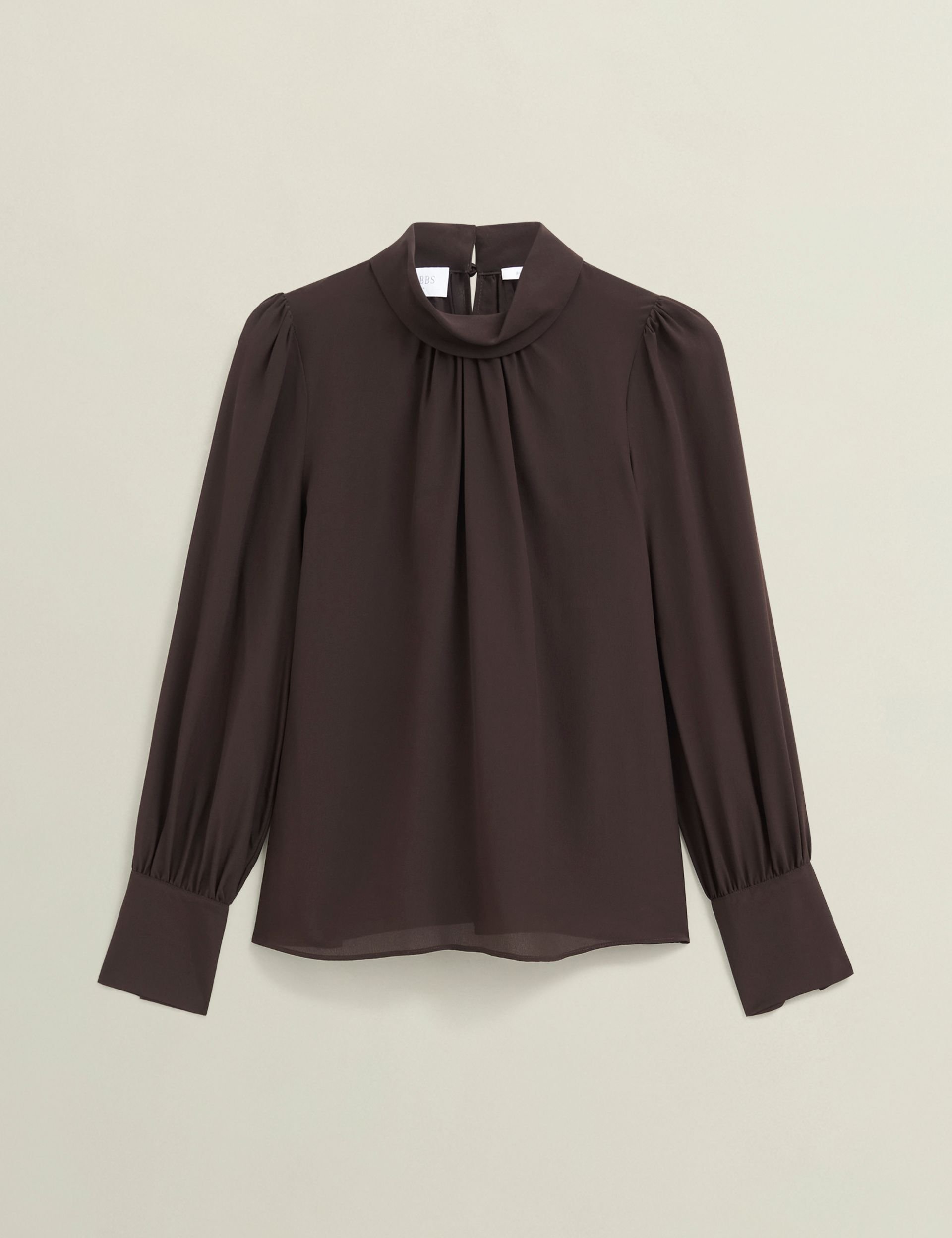 Hobbs London Hobbs London Women's Debby Silk Blouse in Dark Brown - 2