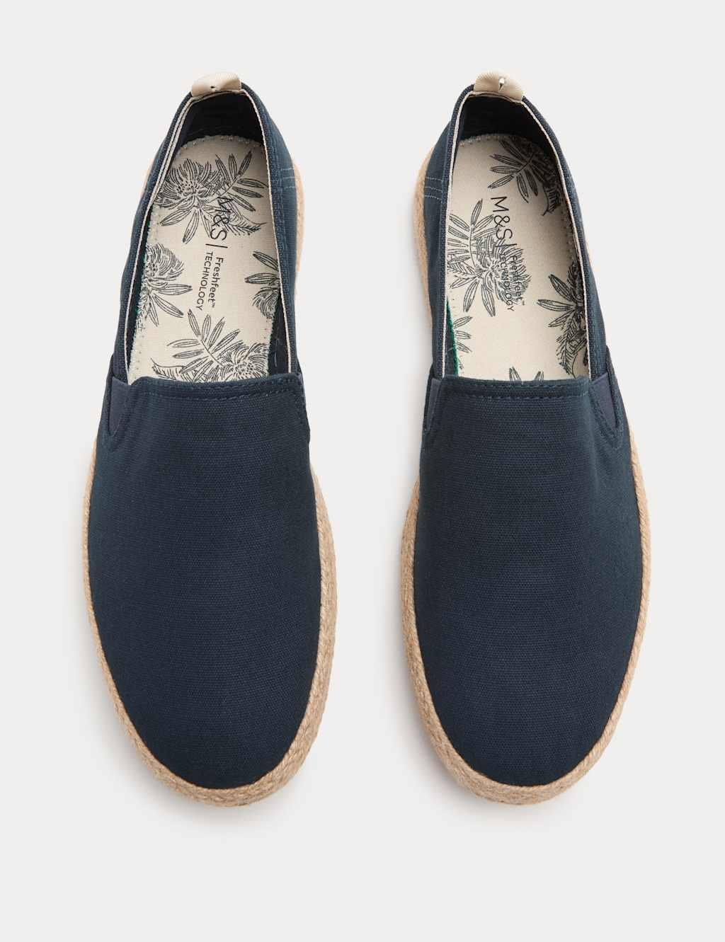 Marks & Spencer M&S Canvas Espadrilles Navy - 2