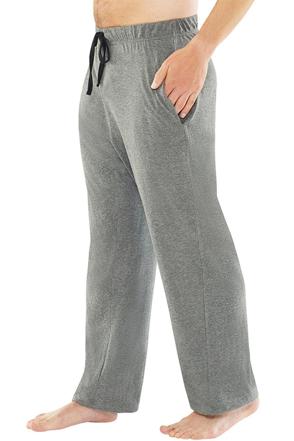 Just Essentials Just Essentials Men's Mens 2 Pack Jersey Pyjama Trousers in Charcoal - 4