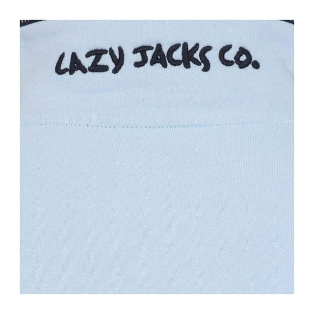 Lazy Jacks Lazy Jacks Women's Quarter Zip Sweatshirt in Baby Blue - 3