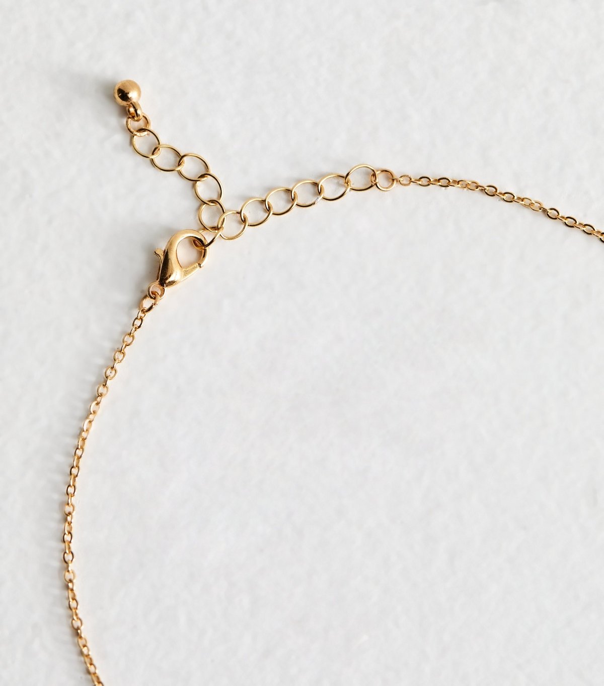 New Look Gold Tone Cubic Zirconia Leaf Centre Faux Pearl Drop Necklace New Look - 4