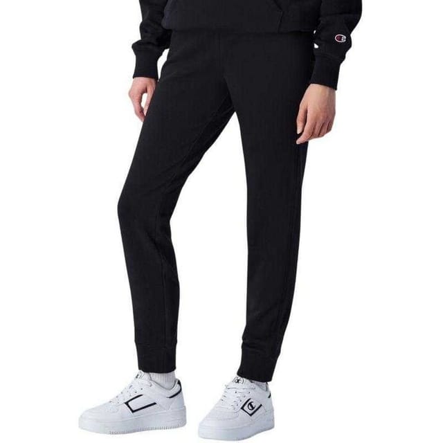 Champion Champion Women's Ribbed Cuff Jogging Bottoms in Black - 3